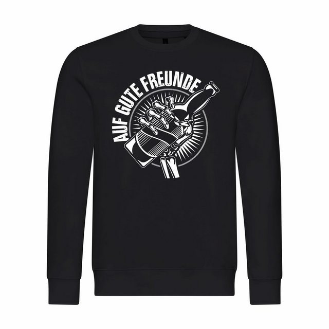 deinshirt Rundhalspullover Herren Sweatshirt Auf gute Freunde Mit Print Mot günstig online kaufen