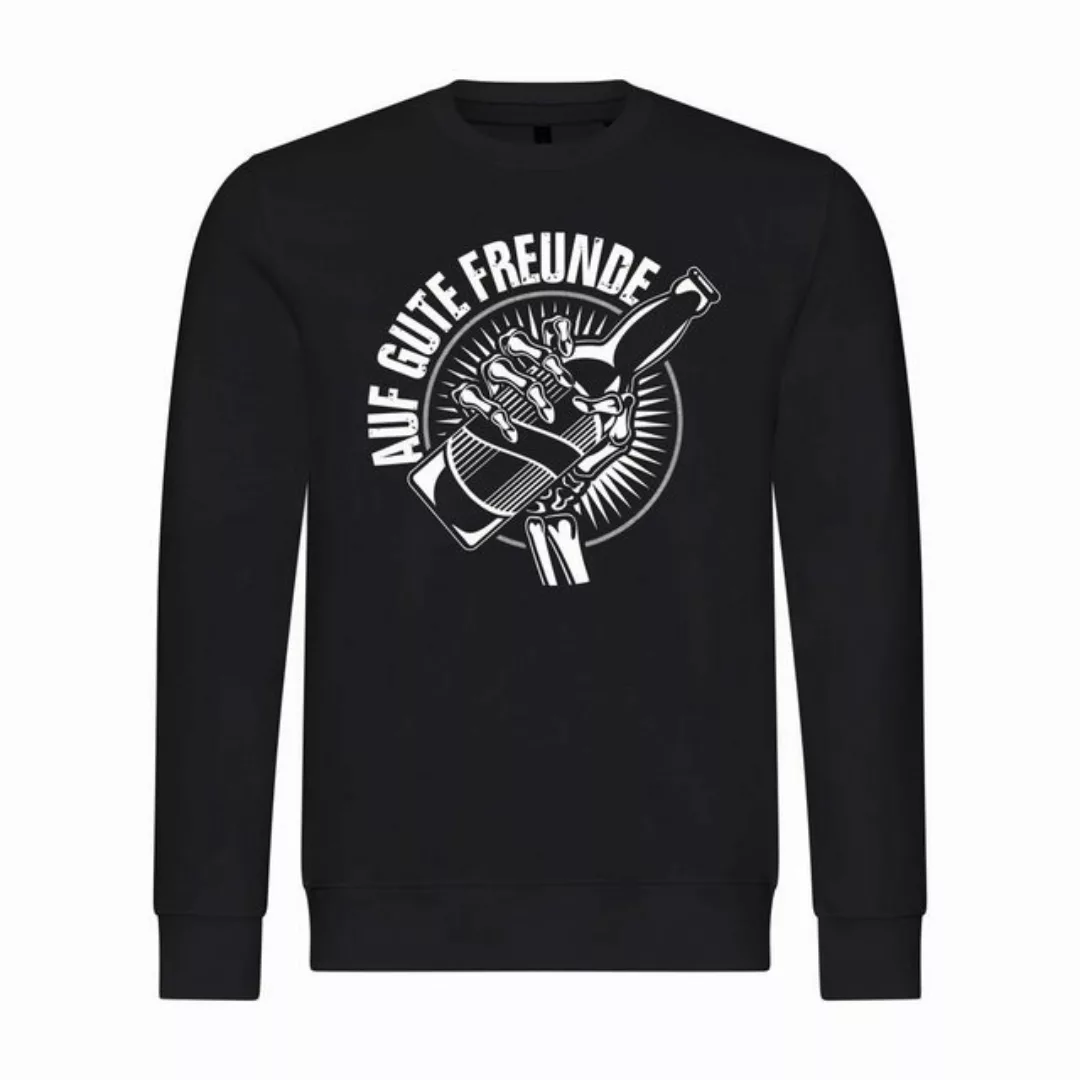 deinshirt Rundhalspullover Herren Pullover Auf gute Freunde Mit Print Motiv günstig online kaufen