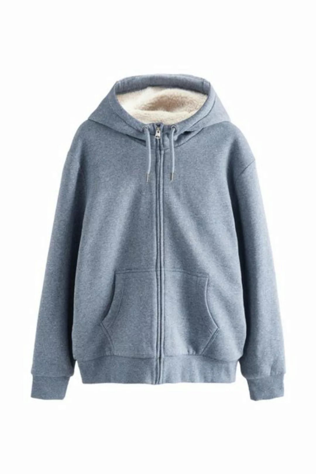 Next Kapuzenfleecejacke Teddyfell-Kapuzenjacke mit Reißverschluss (1-St) günstig online kaufen