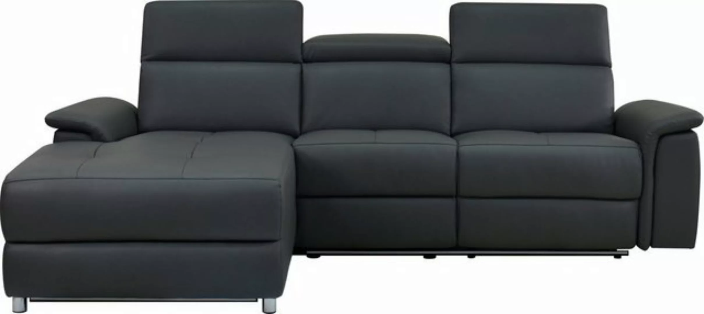 Places of Style Ecksofa "Pareli, L-Form, 259cm,m. Recamiere, Echtleder, Kun günstig online kaufen