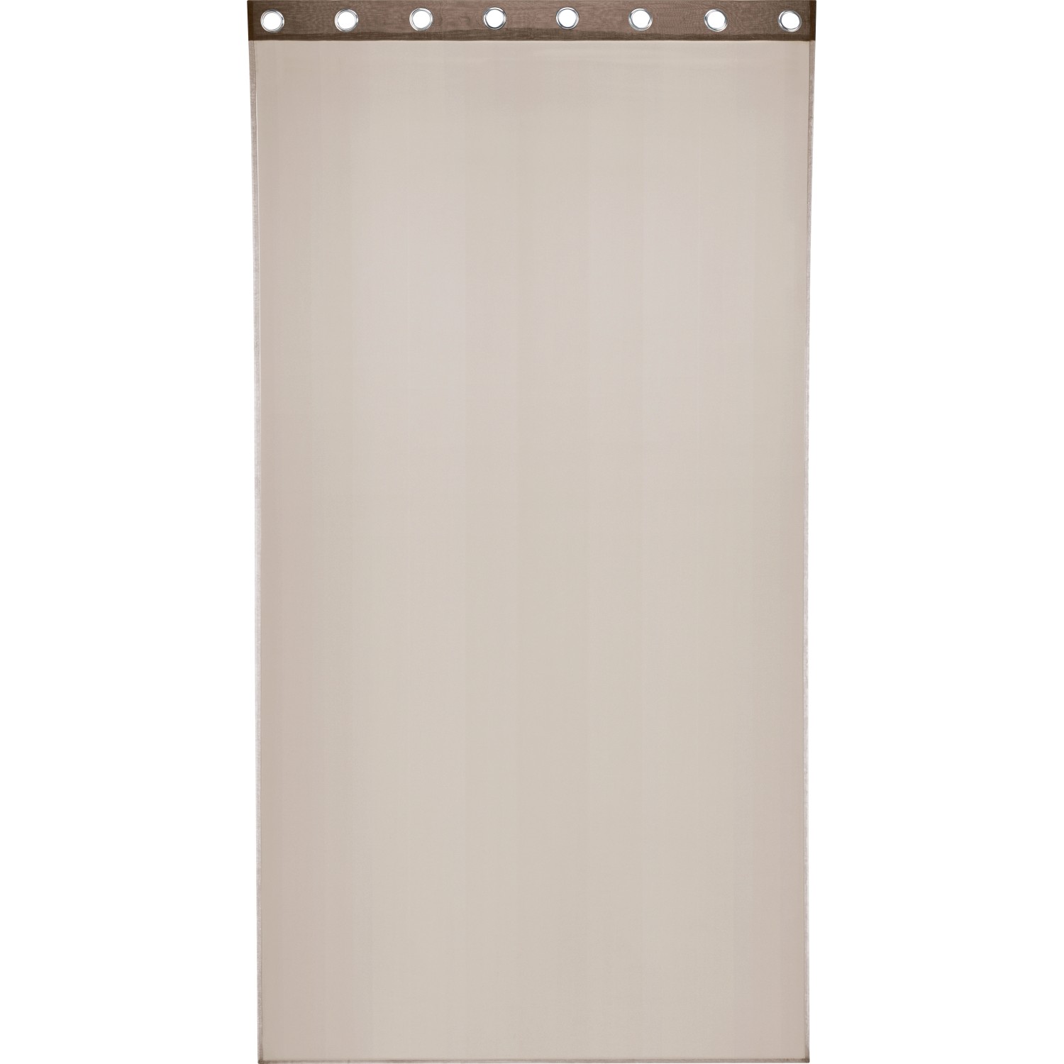 Vorhang mit Ösen 140 cm x 245 cm Beige 2 Stück günstig online kaufen