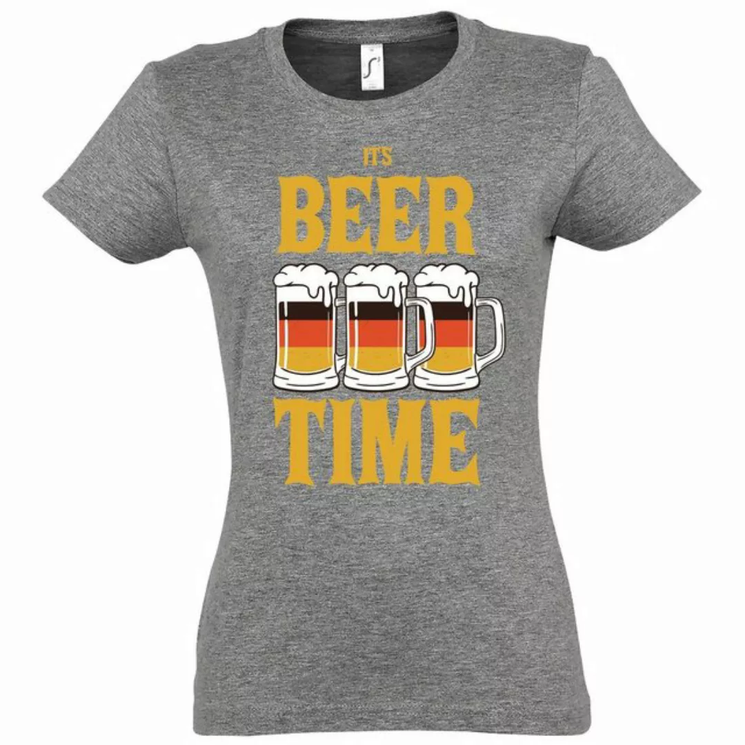 Youth Designz T-Shirt IT'S BEER TIME Damen T-Shirt mit lustigem Frontprint günstig online kaufen