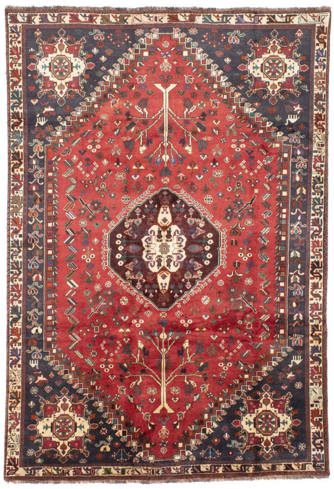 morgenland Wollteppich »Shiraz Medaillon Rosso 302 x 207 cm«, rechteckig, 1 günstig online kaufen