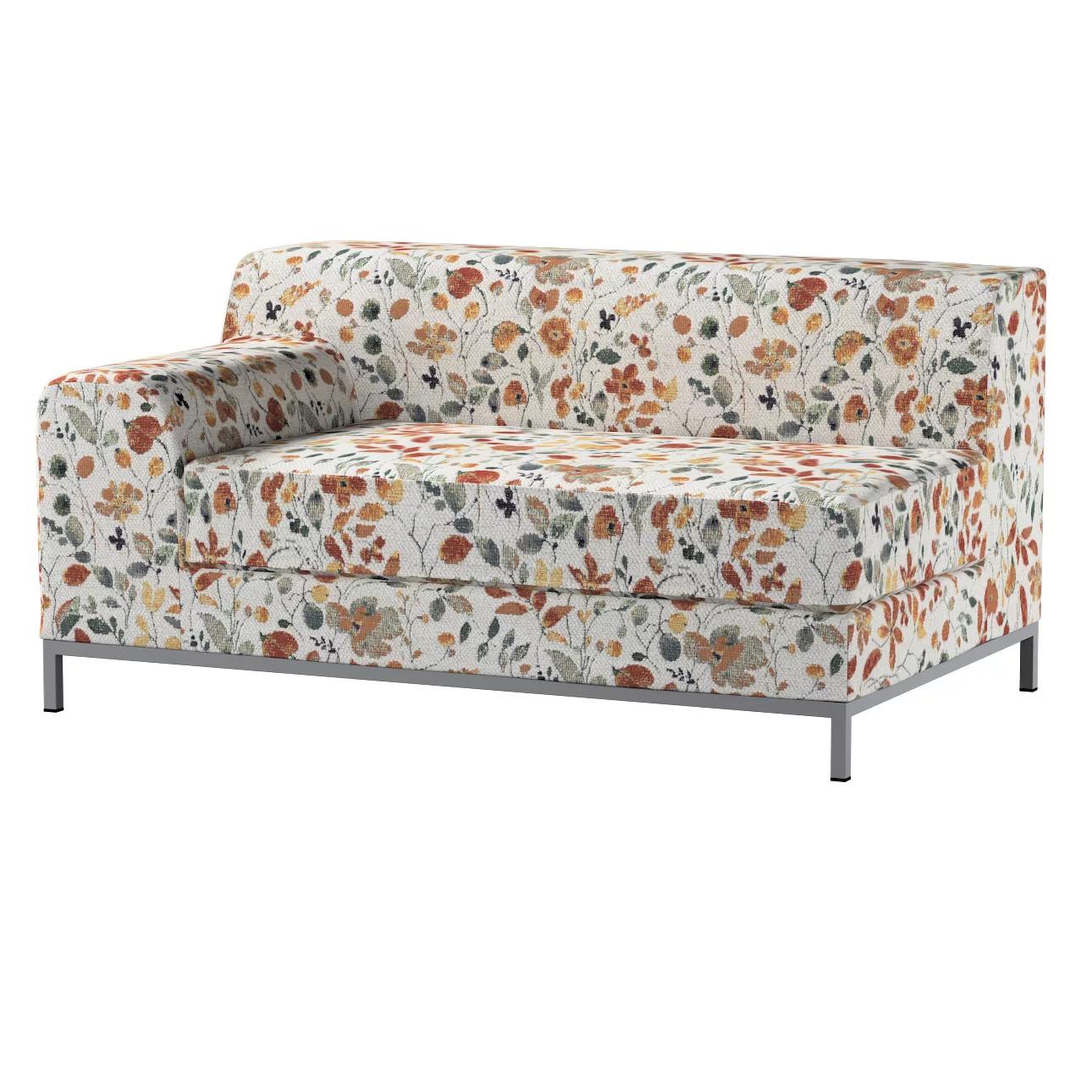 Bezug für Kramfors 2-Sitzer Sofa, Lehne links, orange-grün, Bezug für Kramf günstig online kaufen