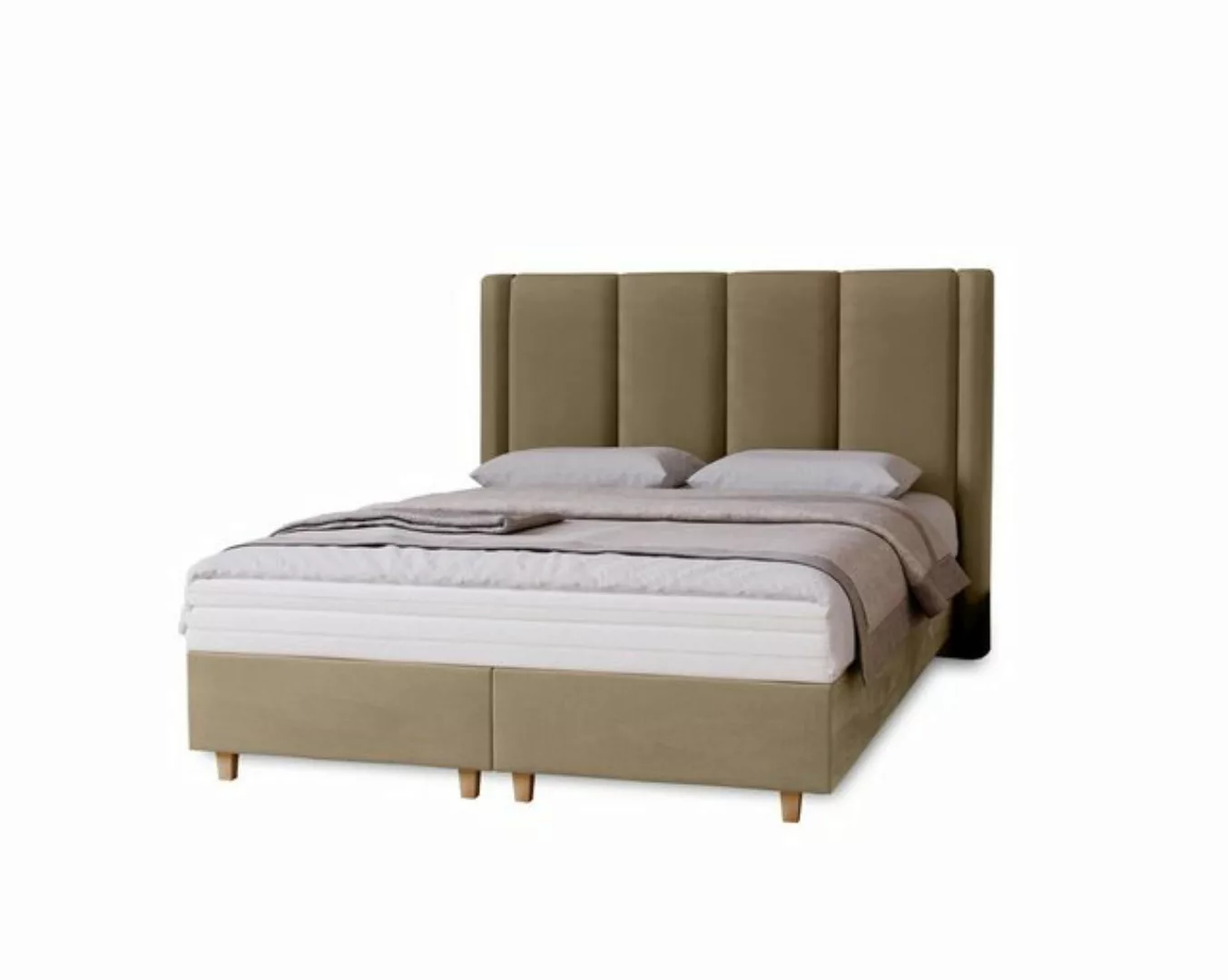 MARPUR Boxspringbett BELLA (Boxspringbett mit Matratze und Kopfteil, Füße, günstig online kaufen