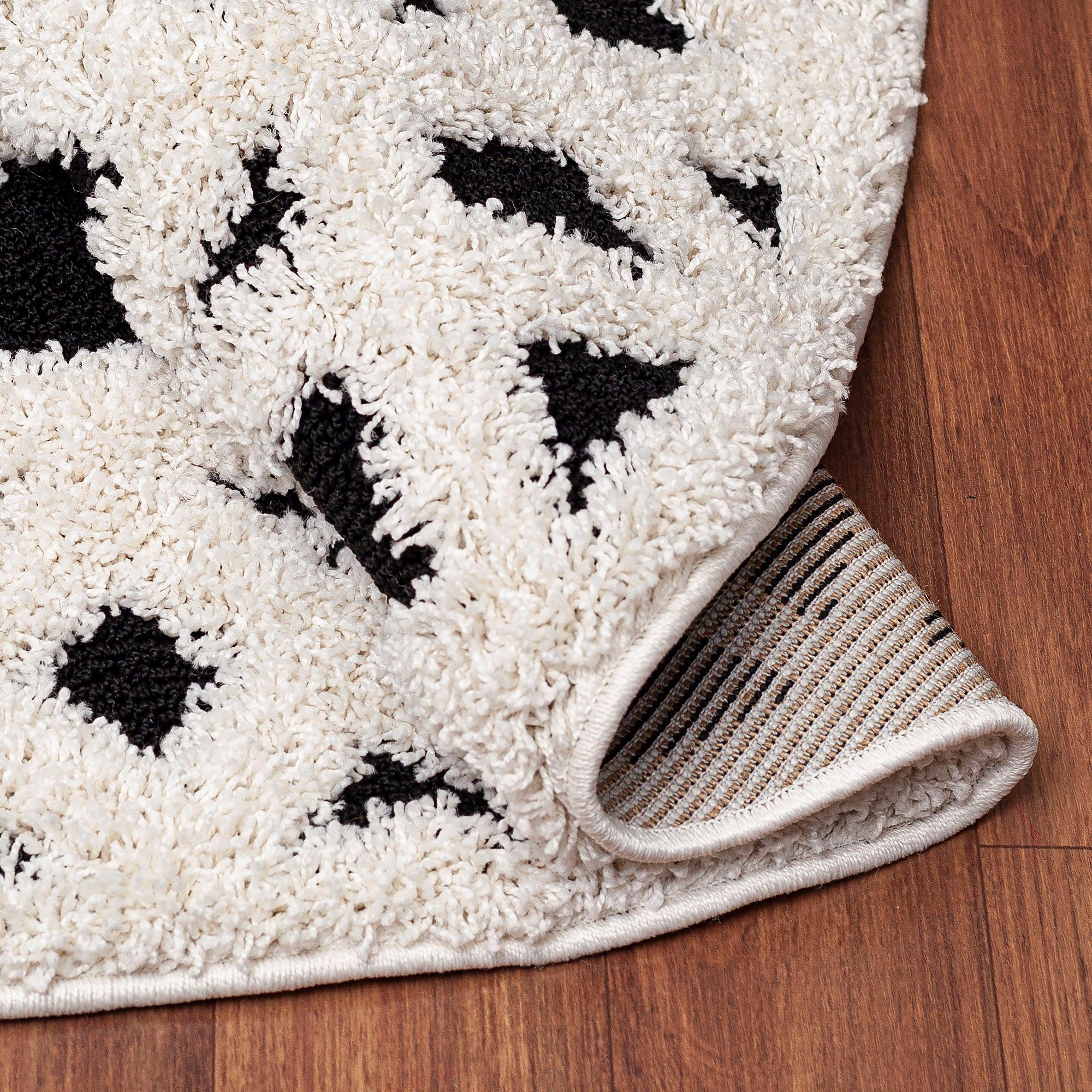 Sanat Hochflor-Teppich Luxus 3506, rund, Höhe: günstig online kaufen