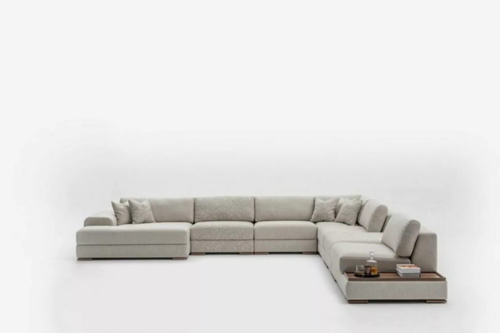 JVmoebel Ecksofa Modern Sofa U Form Design Möbel Luxus Wohnzimmer Grau, Mad günstig online kaufen