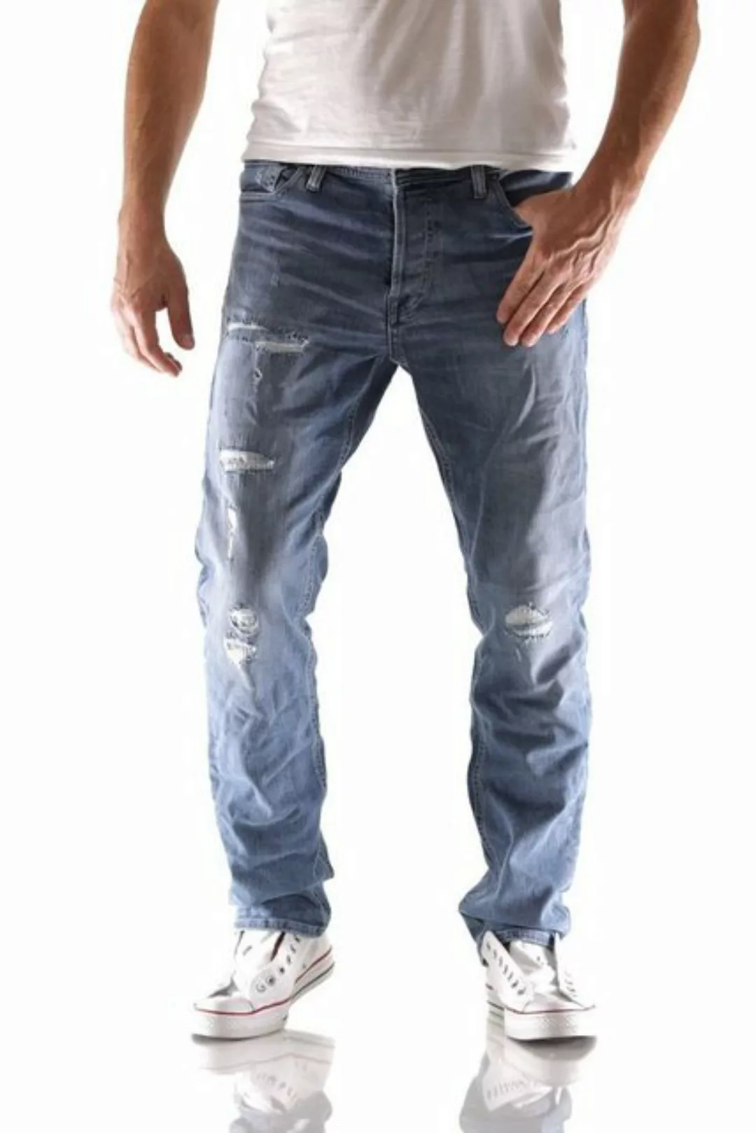 Jack & Jones Slim-fit-Jeans Jack & Jones Tim Original JJ177 Slim Fit Herren günstig online kaufen