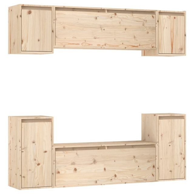 vidaXL TV-Schrank TV-Schränke 6 Stk Massivholz Kiefer Lowboard Lowboard günstig online kaufen