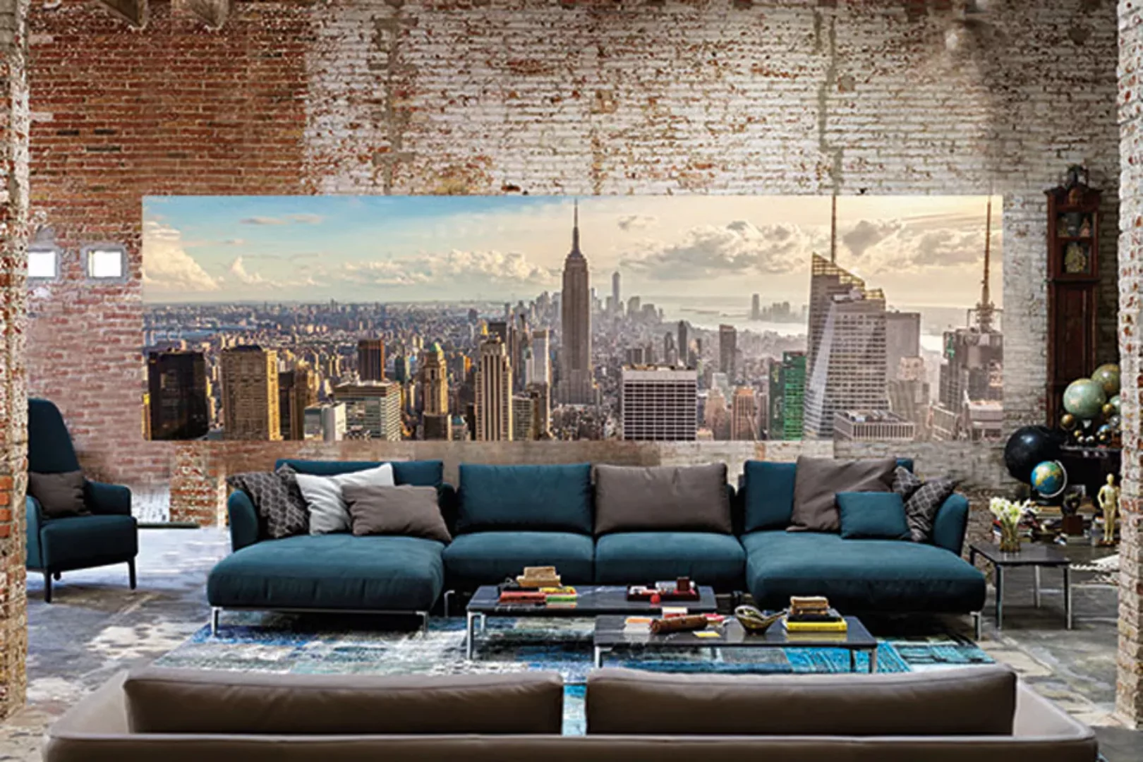 Papermoon Fototapete »New York Panorama«, matt günstig online kaufen