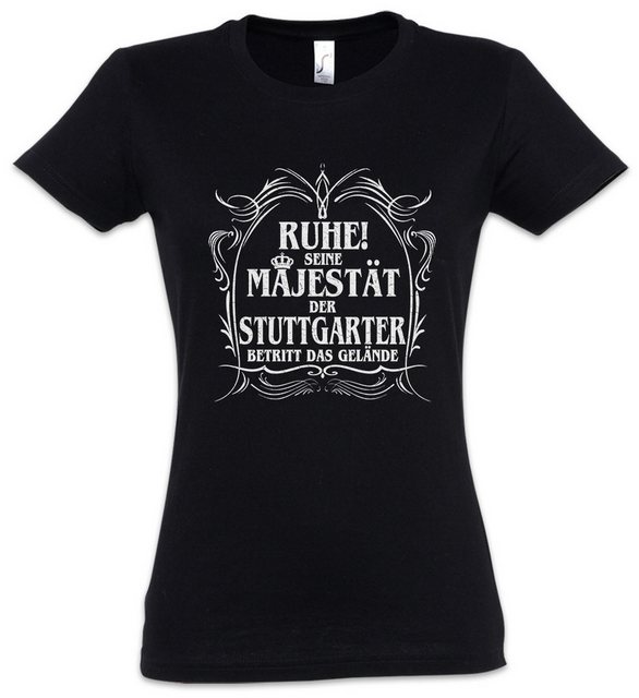 Urban Backwoods Print-Shirt Seine Majestät Der Stuttgarter Damen T-Shirt St günstig online kaufen