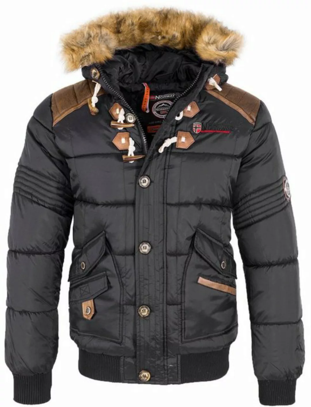 Geographical Norway Winterjacke Herren Winterjacke mit Kapuze H-216 günstig online kaufen