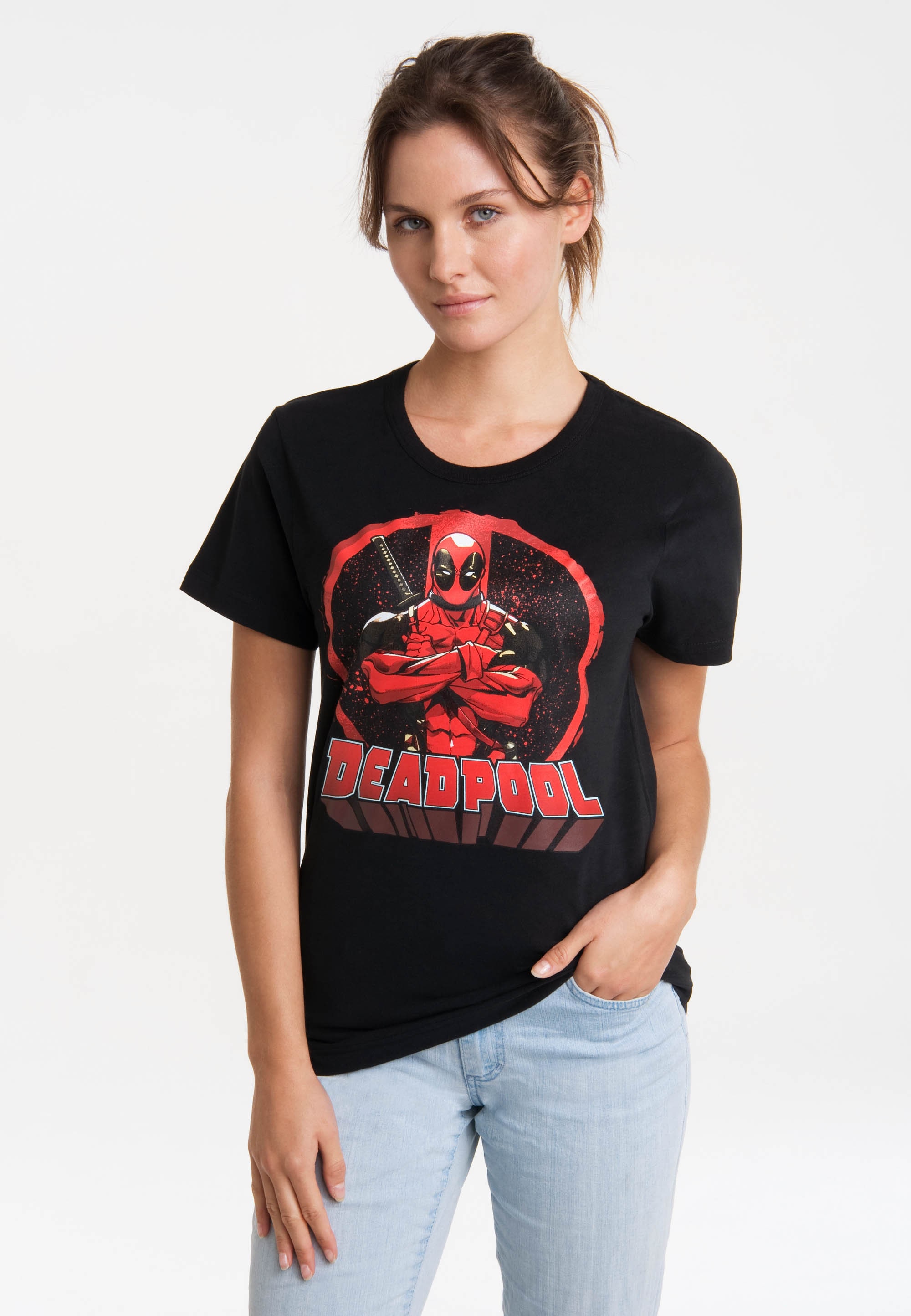 LOGOSHIRT T-Shirt "Deadpool - Circle", mit lizenziertem Print günstig online kaufen