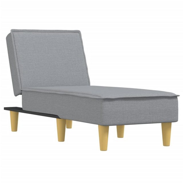 vidaXL Chaiselongue Chaiselongue Hellgrau Stoff, 1 Teile günstig online kaufen