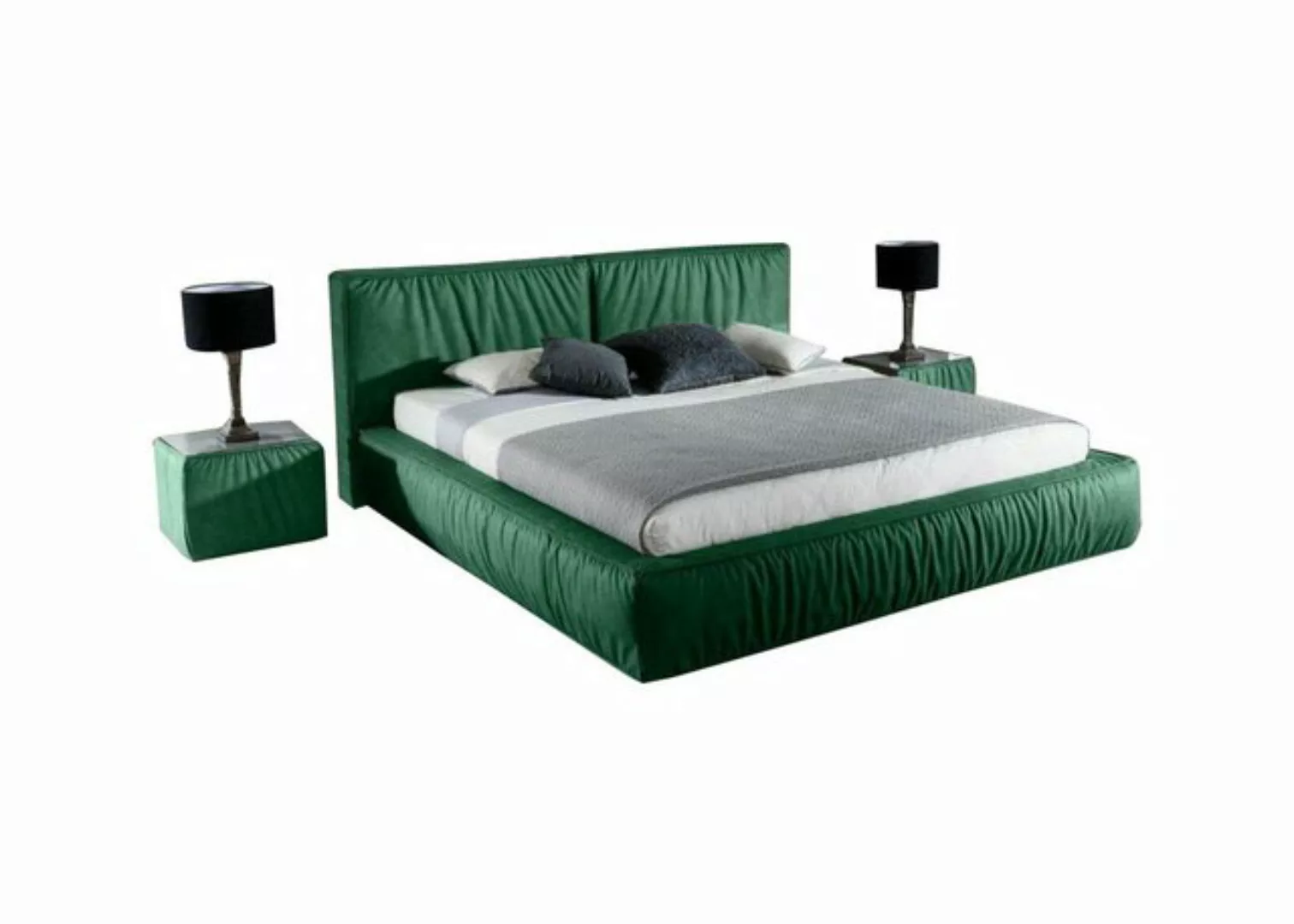 JVmoebel Bett, Luxus Designer Bett fürs Schlafzimmer Samt bezogen Möbel Bet günstig online kaufen