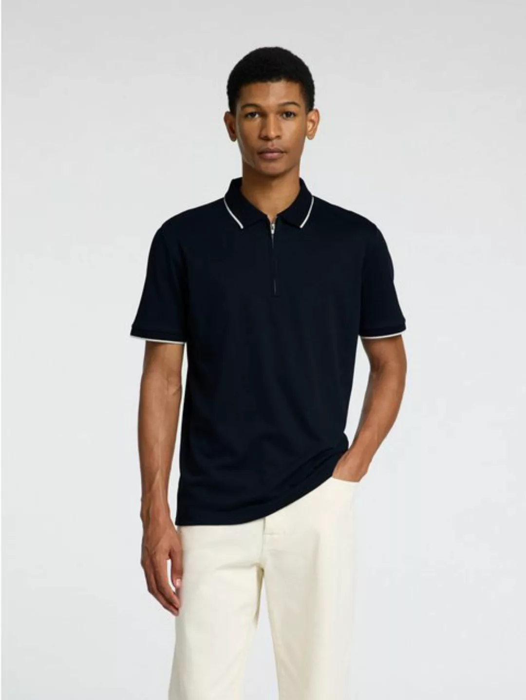 SELECTED HOMME Poloshirt SLHFAVE SPORT ZIP SS POLO NOOS günstig online kaufen