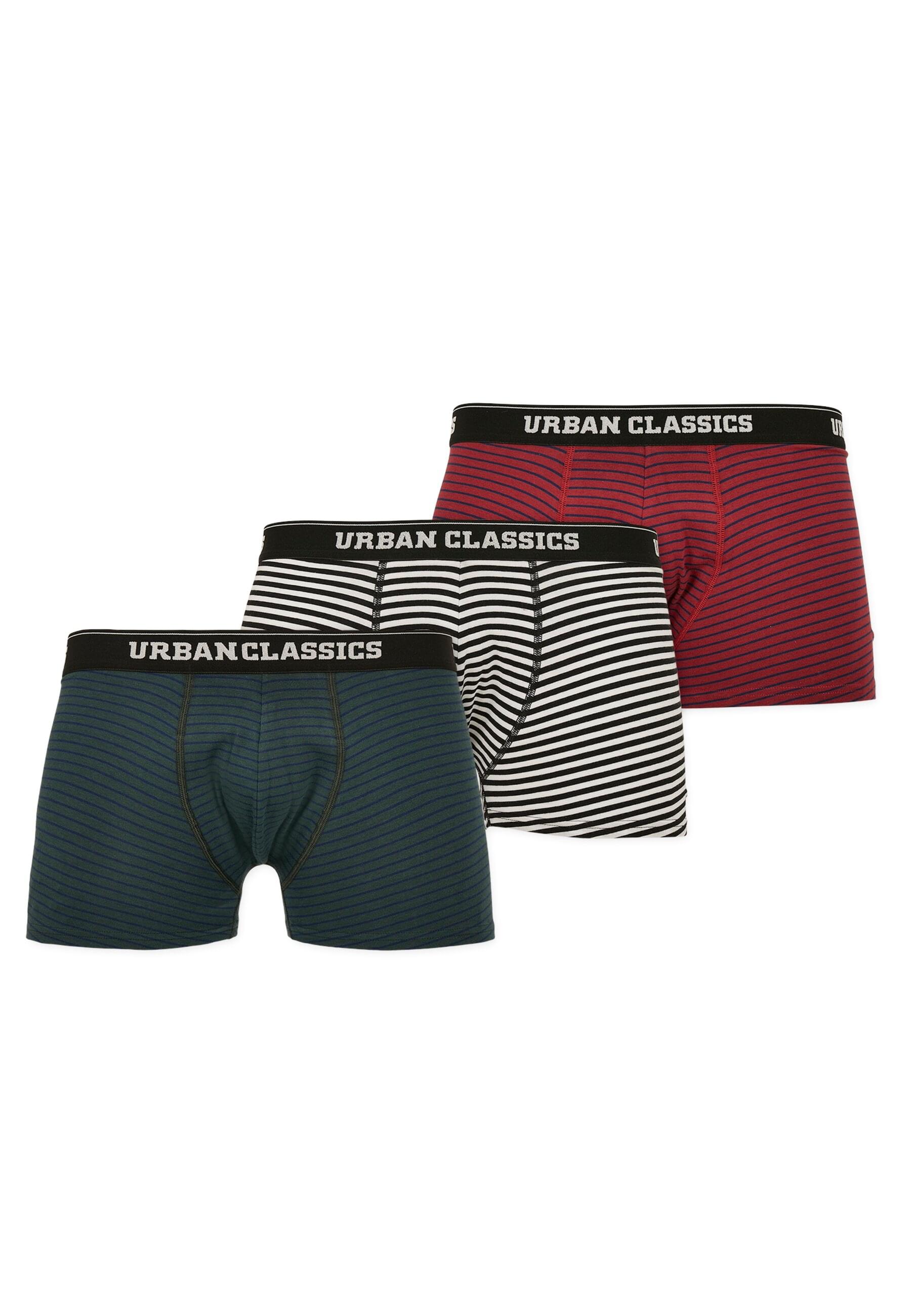 URBAN CLASSICS Boxershorts "Urban Classics Männer Boxer Shorts 3-Pack", (1 günstig online kaufen