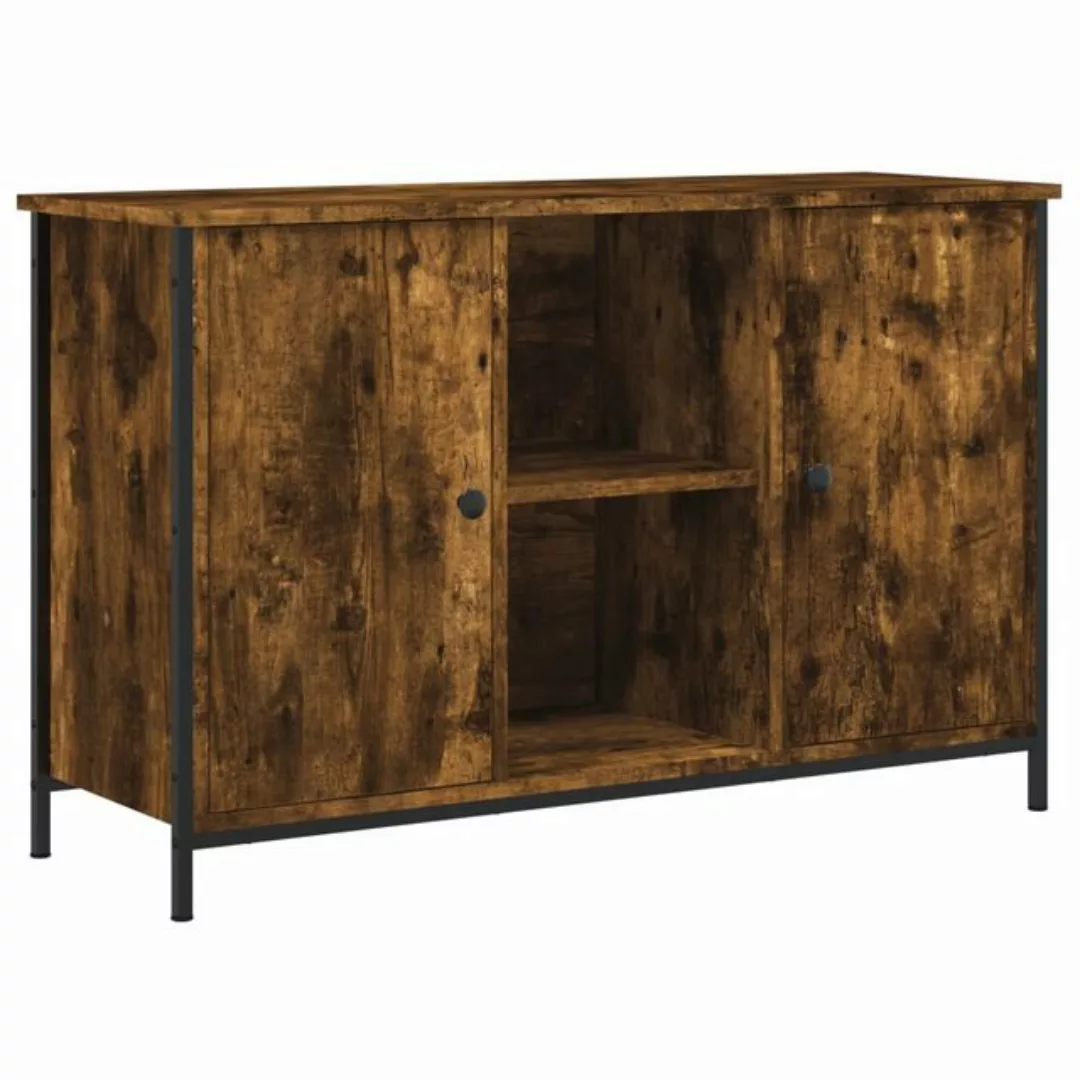 furnicato TV-Schrank Räuchereiche 100x35x65 cm Holzwerkstoff günstig online kaufen