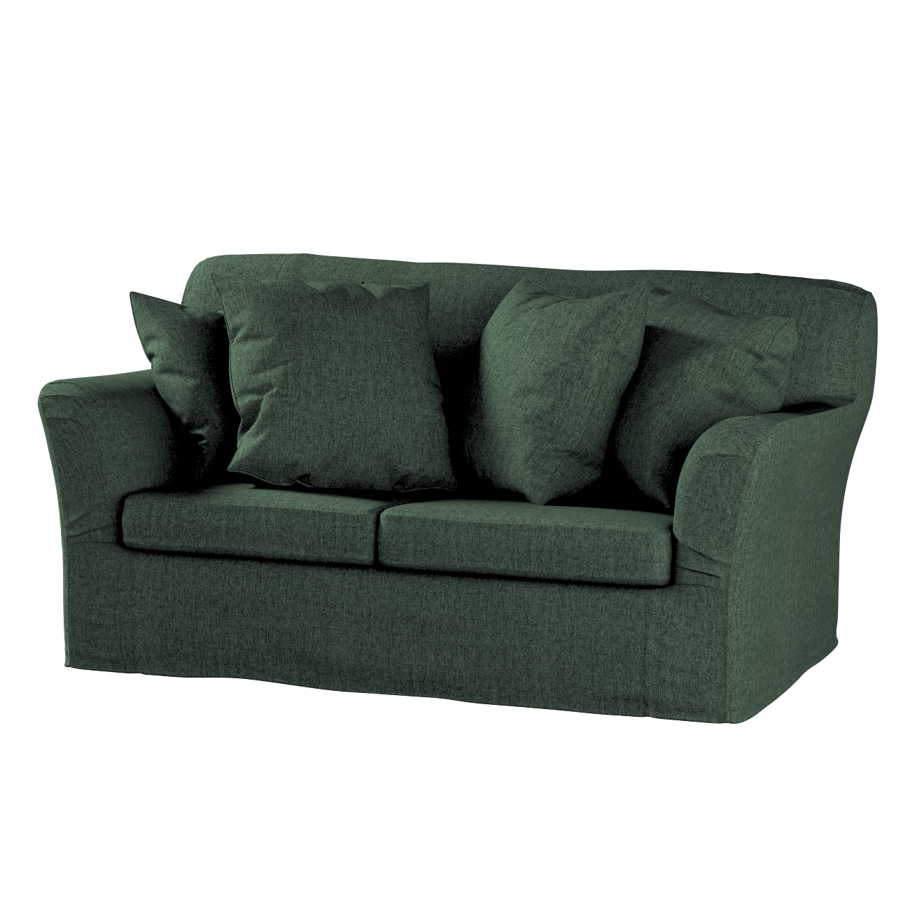 Bezug für Tomelilla 2-Sitzer Sofa nicht ausklappbar, dunkelgrün, Sofahusse, günstig online kaufen