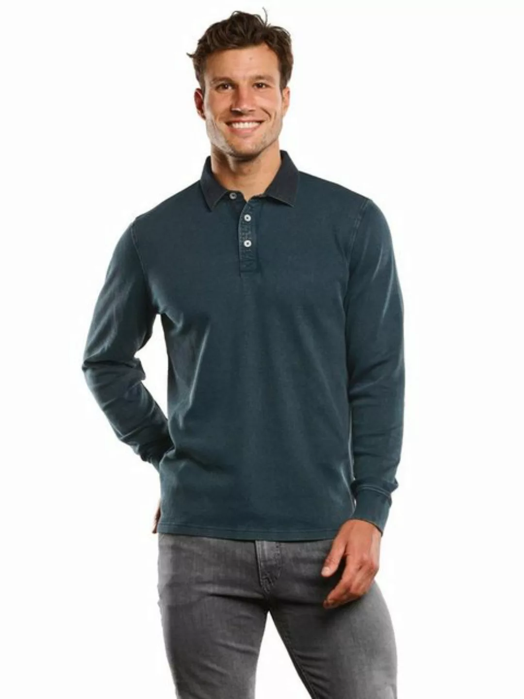 Engbers Langarm-Poloshirt Langarm-Shirt mit Polo-Kragen günstig online kaufen