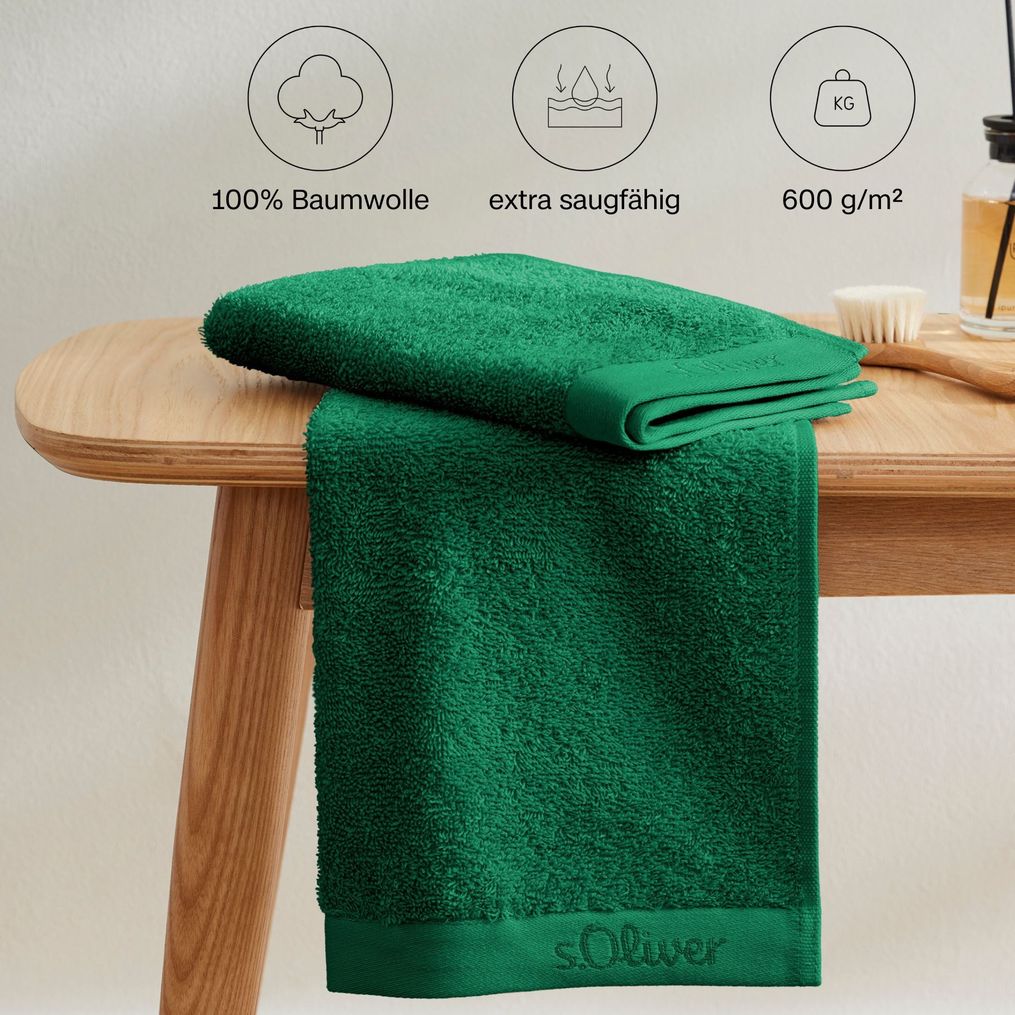 s.Oliver Handtuch Set »s.Oliver, Premium Qualität, 600 gr/m²,«, (Set, 3 St. günstig online kaufen