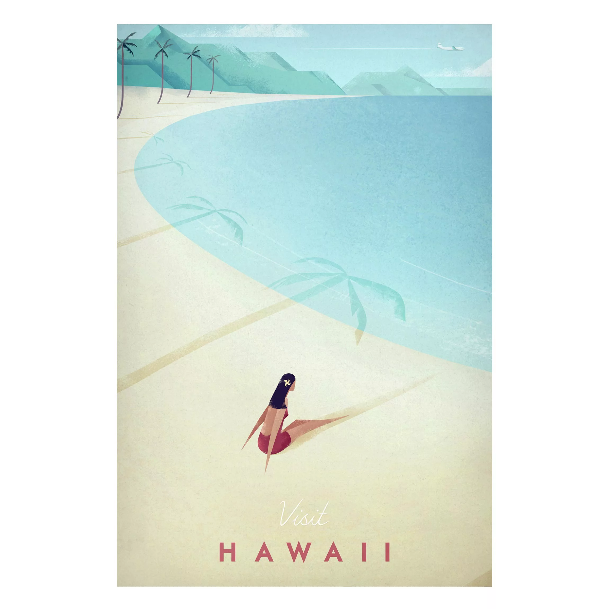 Magnettafel Strand - Hochformat 2:3 Reiseposter - Hawaii günstig online kaufen