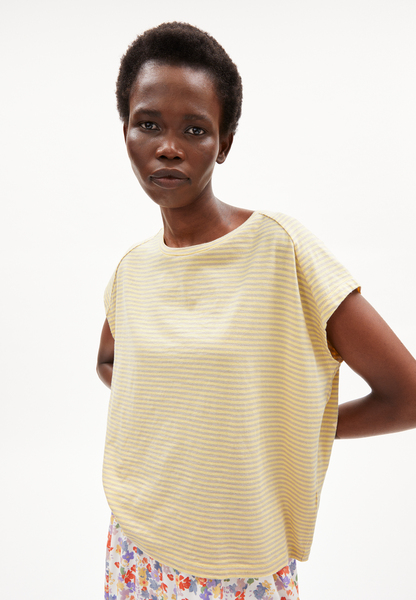 Ofeliaa Lovely Stripes - Damen T-shirt Aus Bio-baumwolle günstig online kaufen