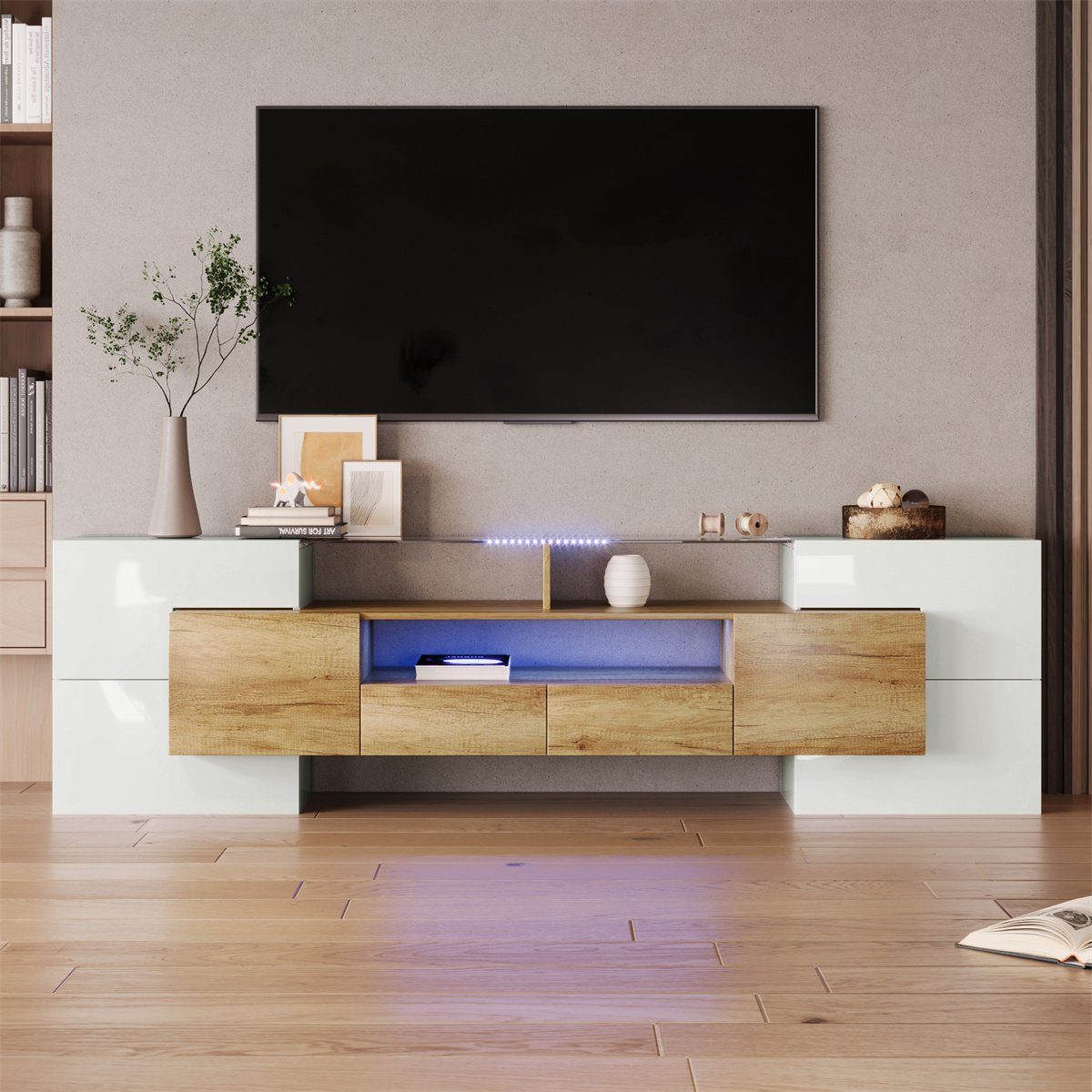 autolock TV-Schrank LED TV Lowboard,TV Halterung(200*30*61cm) günstig online kaufen