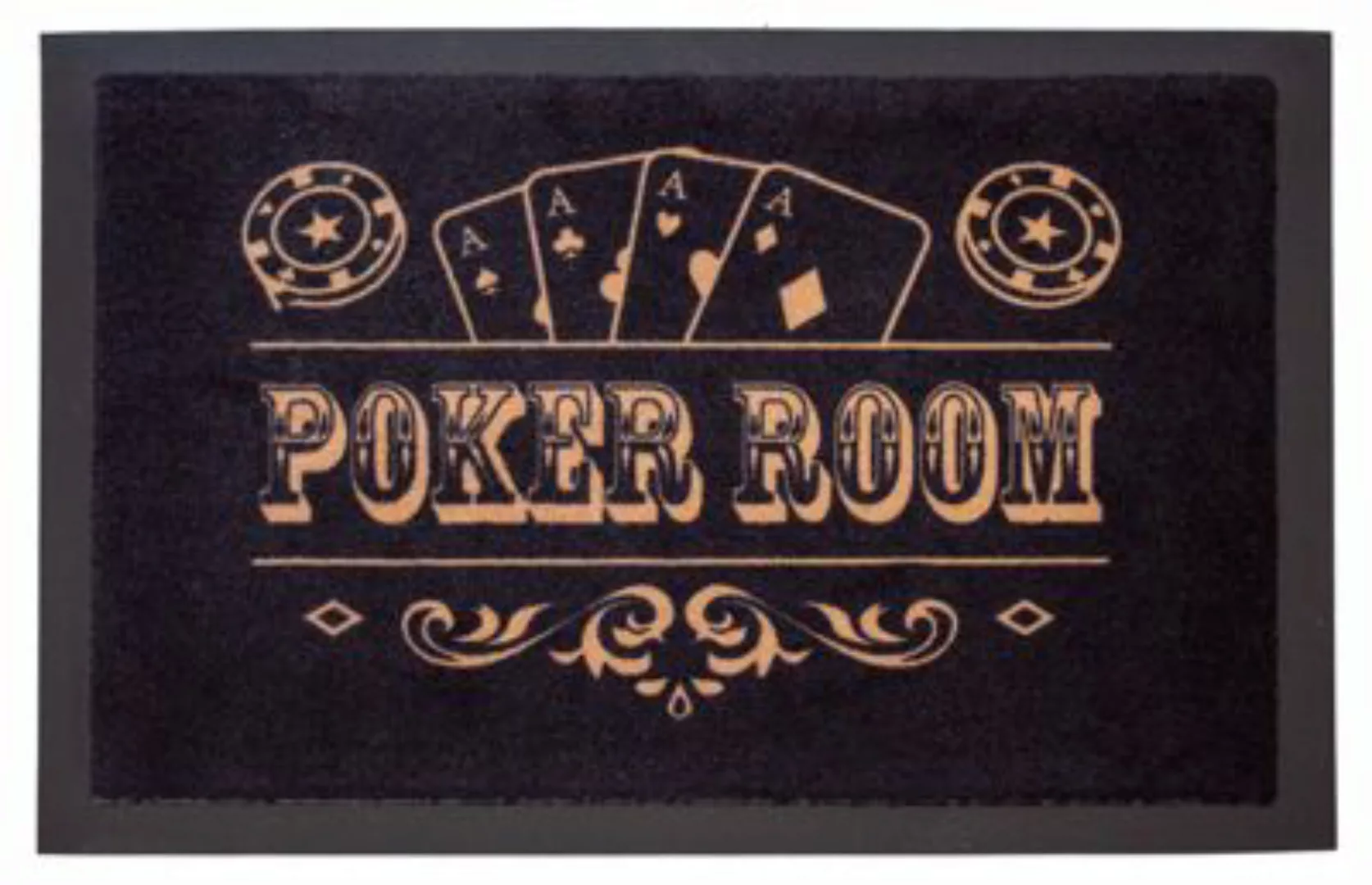 Mr. Ghorbani Fussmatte Pokerroom bunt Gr. one size günstig online kaufen