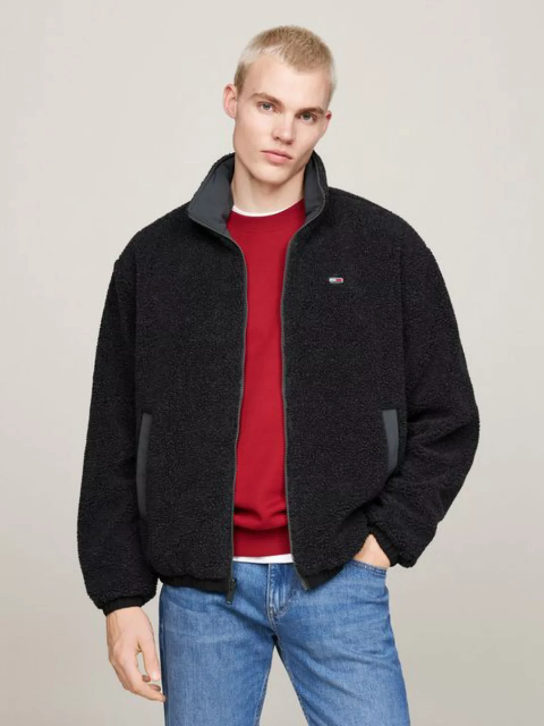 Tommy Jeans Wendejacke TJM REVERSIBLE TEDDY JACKET beidseitig tragbar günstig online kaufen