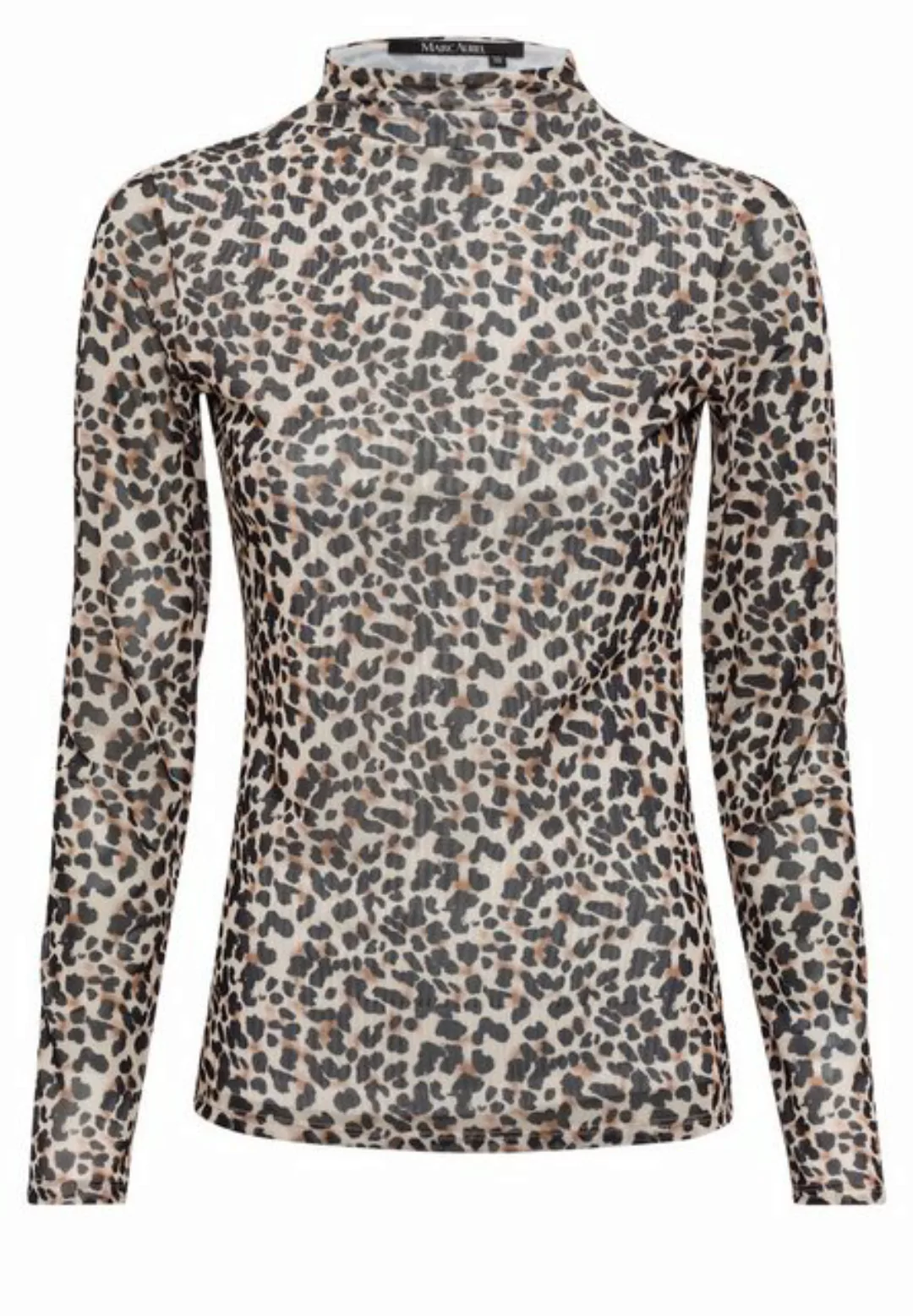 MARC AUREL Langarmshirt mit Leopardenprint günstig online kaufen