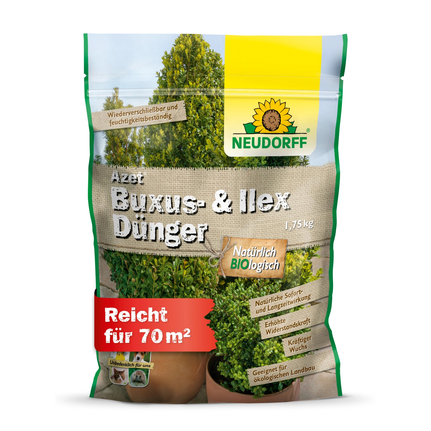 Neudorff Azet Buxus- und Ilex-Dünger 1,75 kg günstig online kaufen