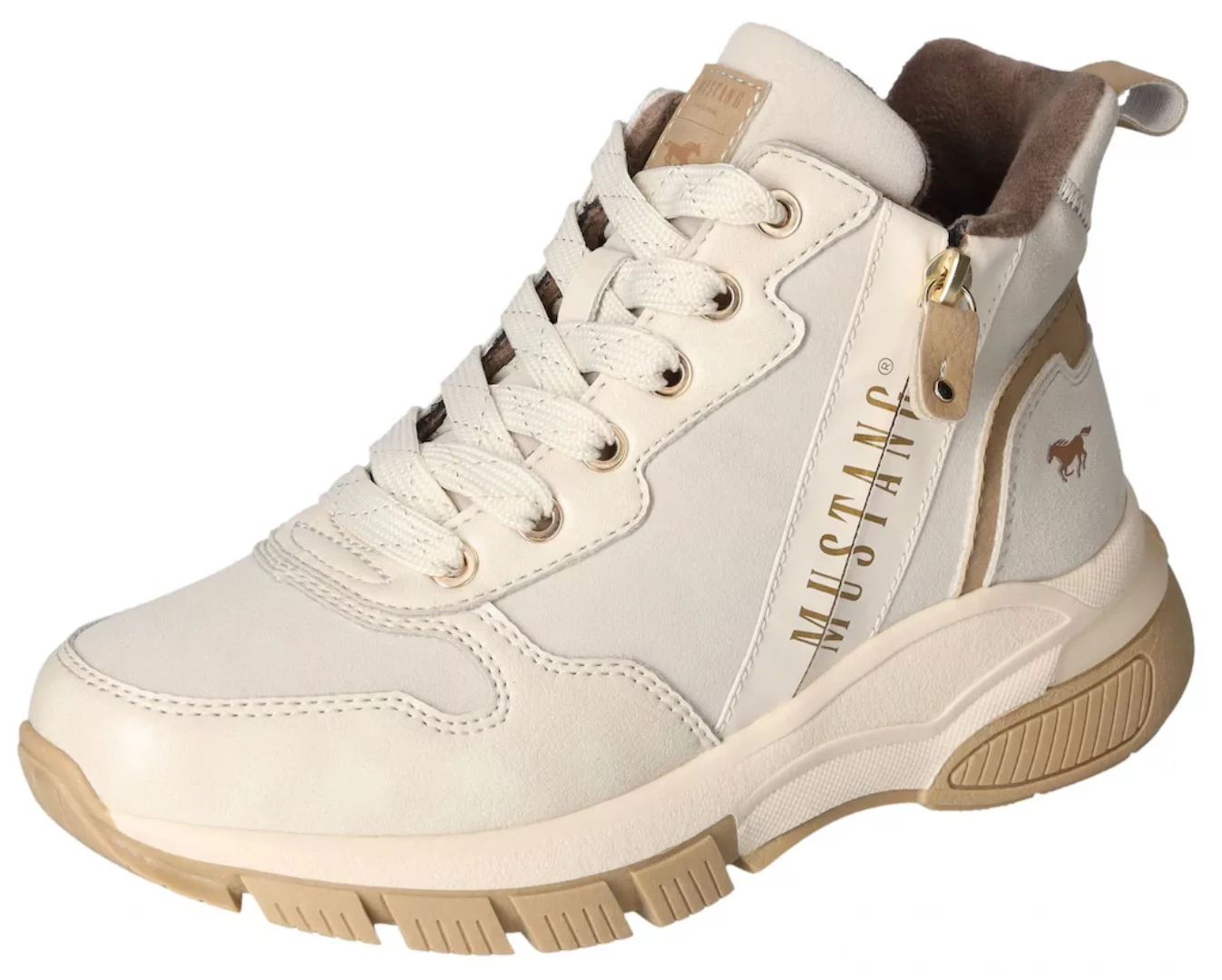 Mustang Wintersneaker Damen beige günstig online kaufen