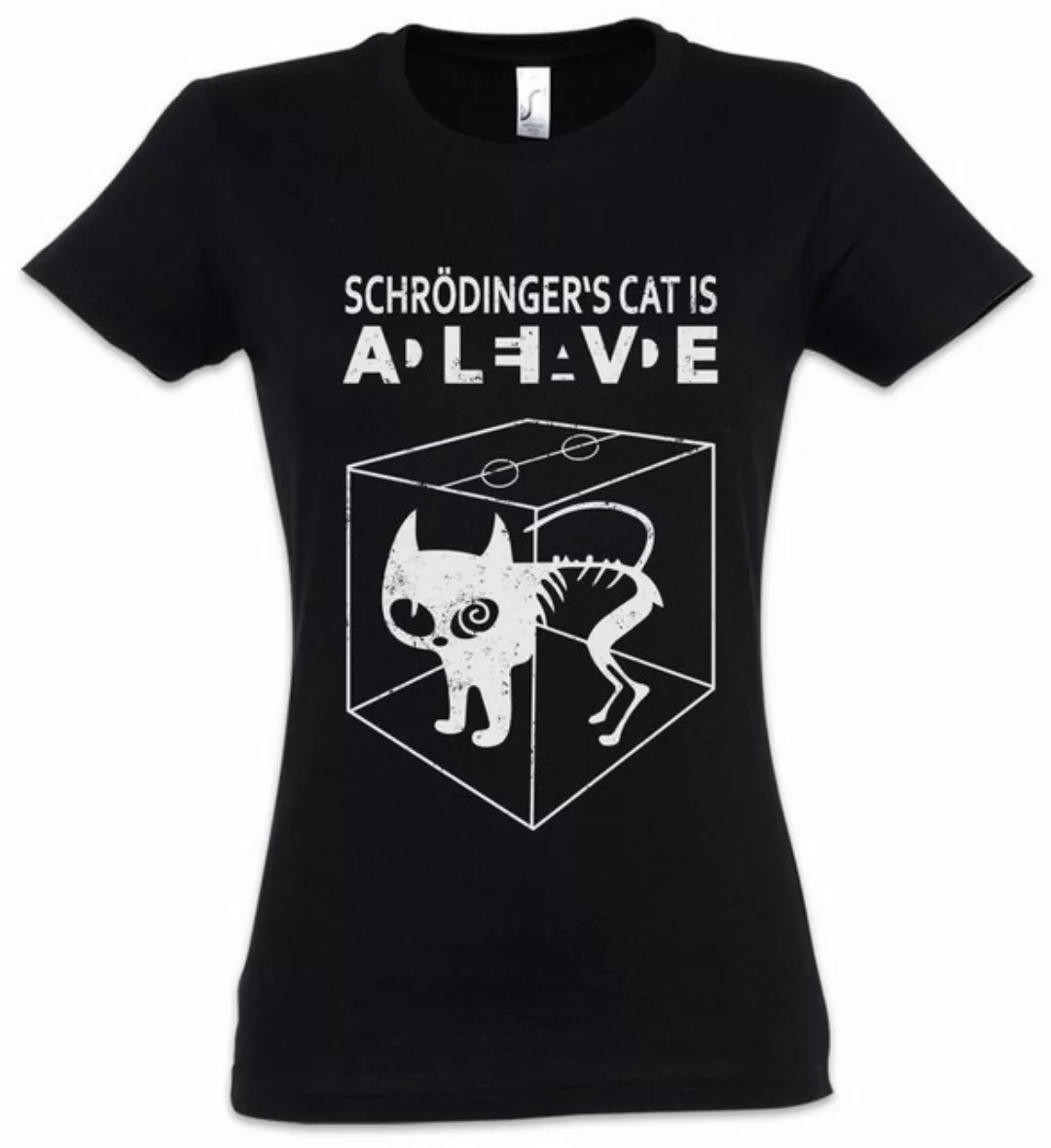 Urban Backwoods Print-Shirt Schrödinger's Cat Is Alive Dead II Damen T-Shir günstig online kaufen