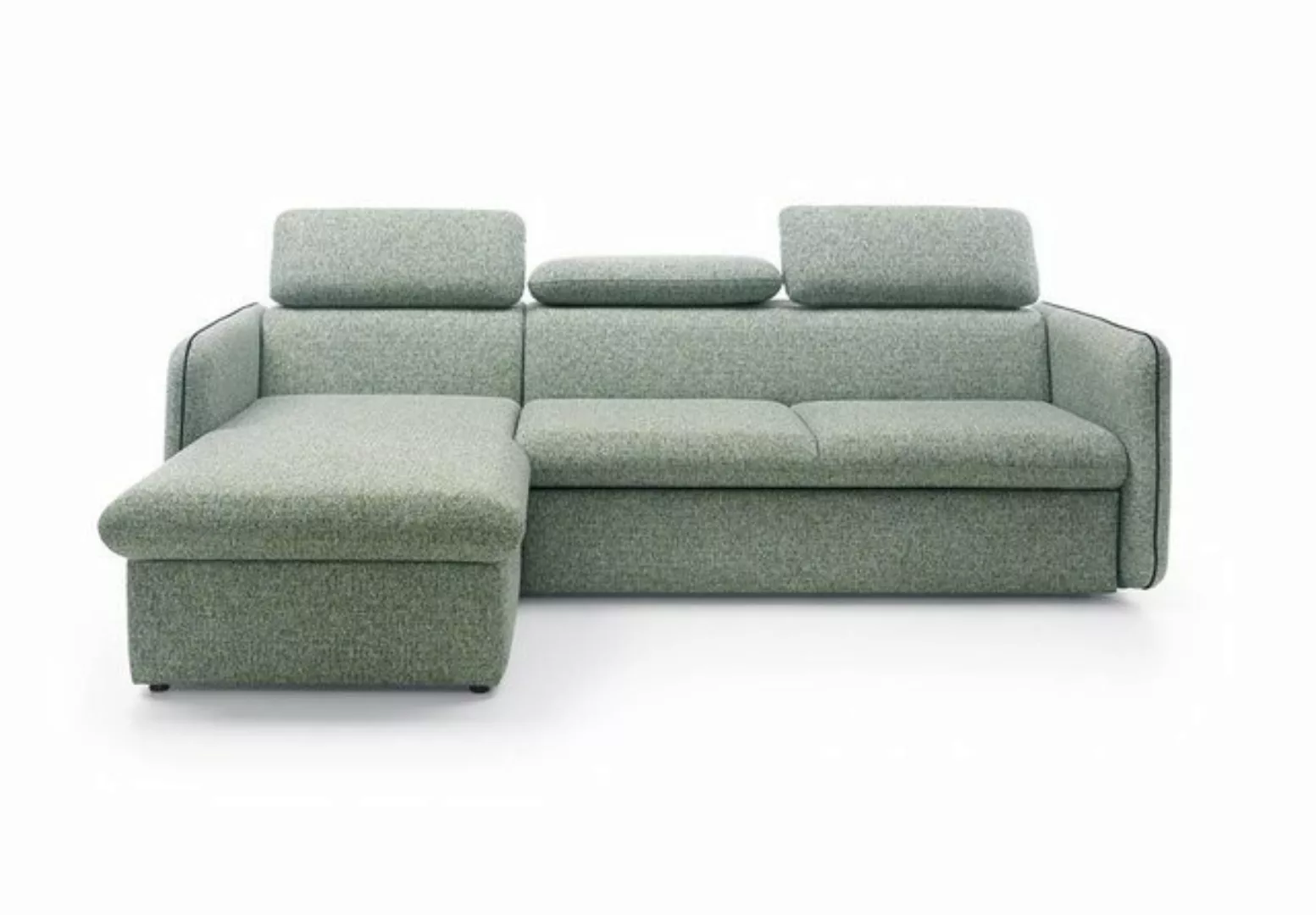 JVmoebel Ecksofa Design Ecksofa Schlafsofa Multifunktion Couch Leder Textil günstig online kaufen