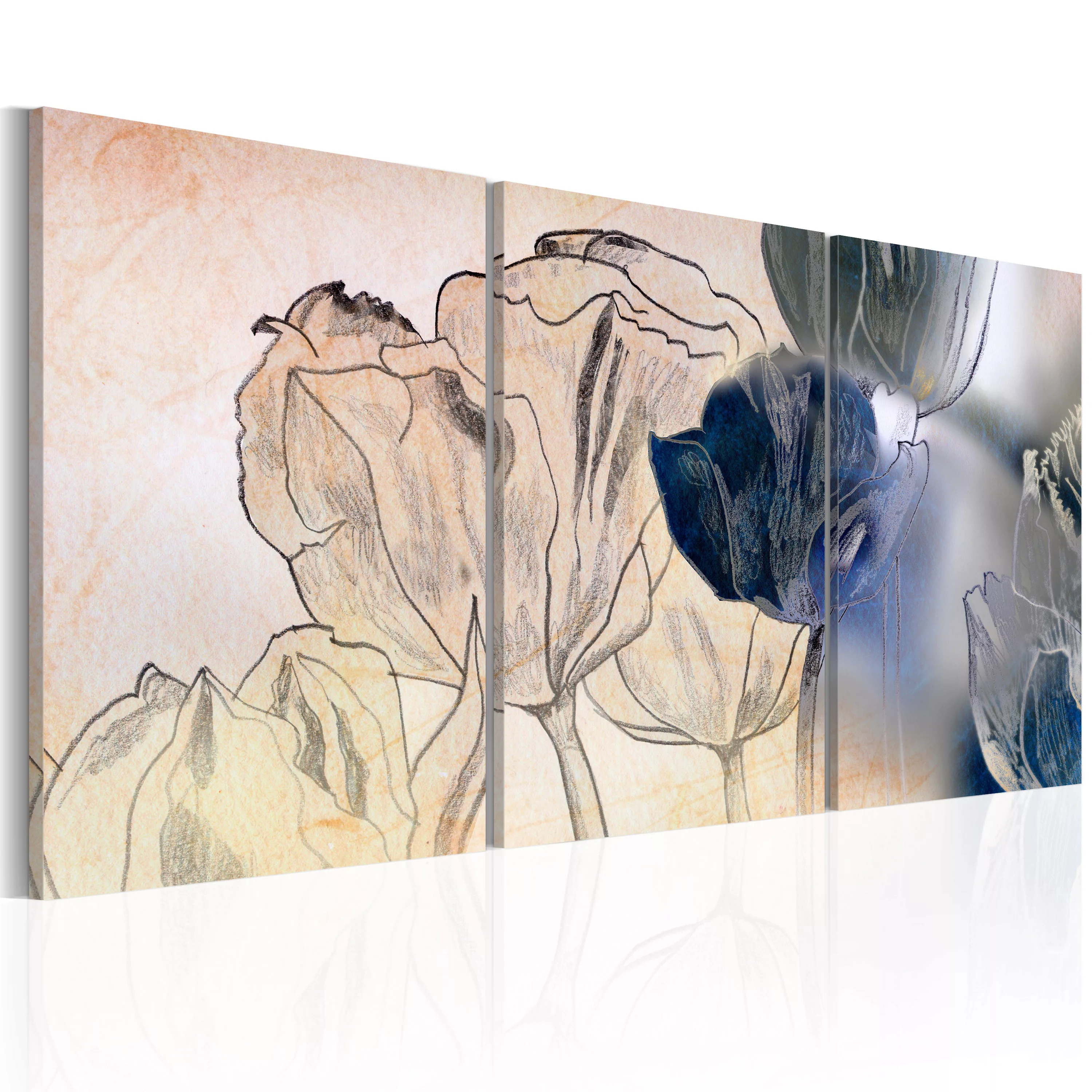 Wandbild - Sketch Of Tulips günstig online kaufen