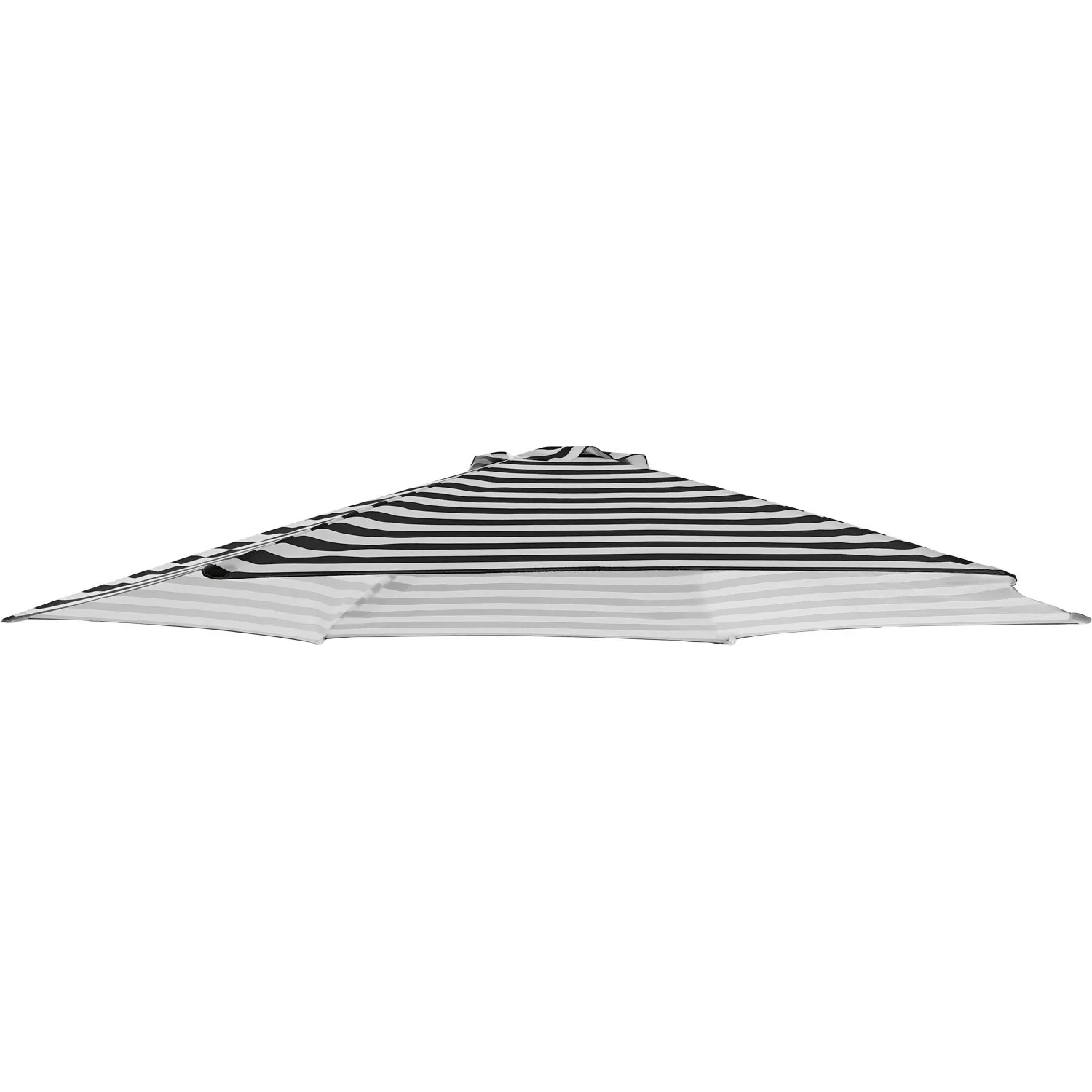 Ersatz-Bespannung für Balkonschirm Honolulu Dunkelgrau-Weiß Ø 300 cm günstig online kaufen
