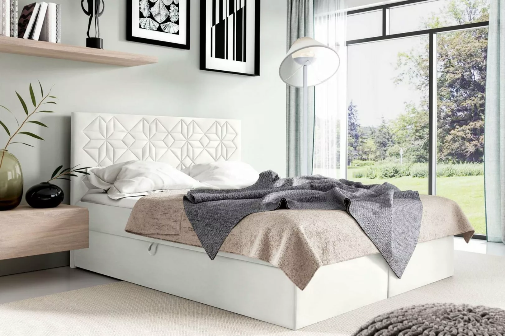 Stylefy Boxspringbett Montana (Schlafzimmerbett, Bett), 120/140/160/180/200 günstig online kaufen