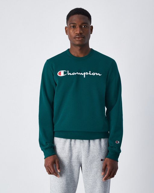 Champion Sweatshirt Crewneck Herren-Sweatshirt grün günstig online kaufen