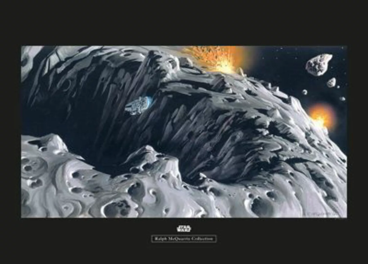 KOMAR Wandbild - Star Wars Classic RMQ Asteroid - Größe: 70 x 50 cm mehrfar günstig online kaufen