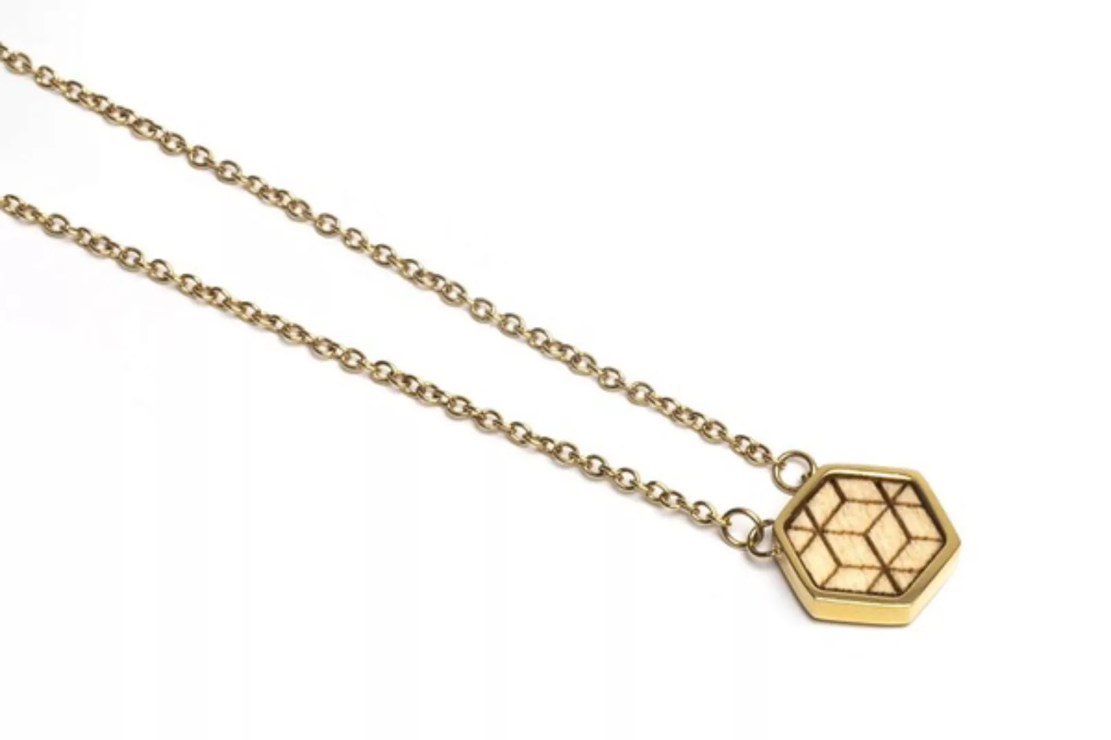 Kette Mit Anhänger In Hexagon Form - Virie Necklace Hexagon günstig online kaufen