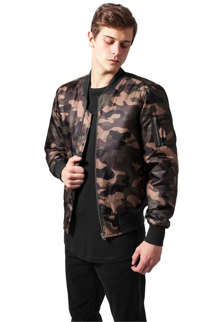 URBAN CLASSICS Bomberjacke TB1278 - Camo Basic Bomber Jacket wood camo XXL günstig online kaufen