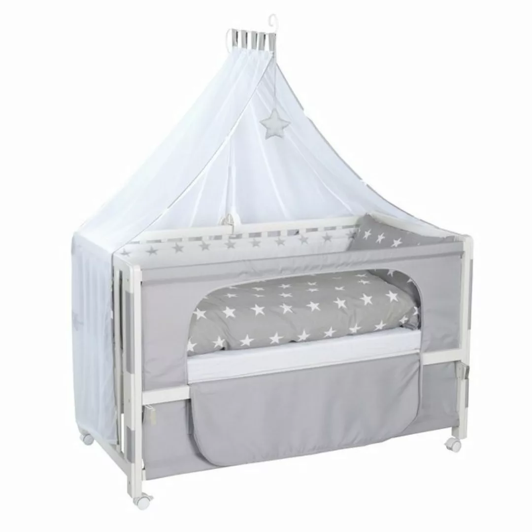 roba® Beistellbett Little Stars 60 x 120 cm, Anstellbett zum Elternbett mit günstig online kaufen