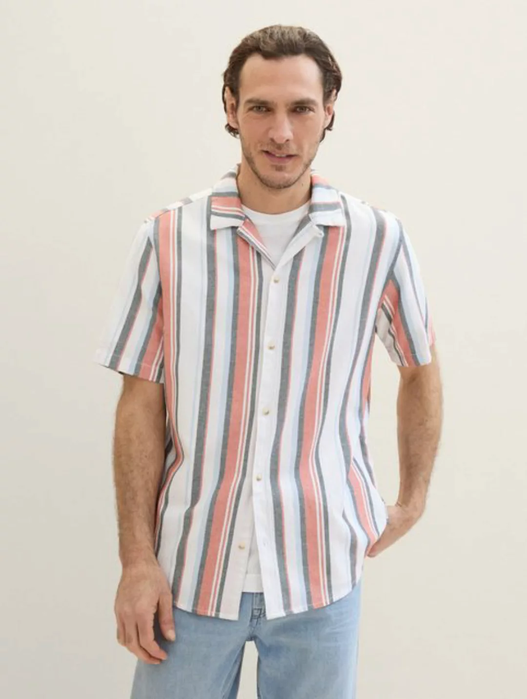 TOM TAILOR Langarmhemd mit Streifen günstig online kaufen