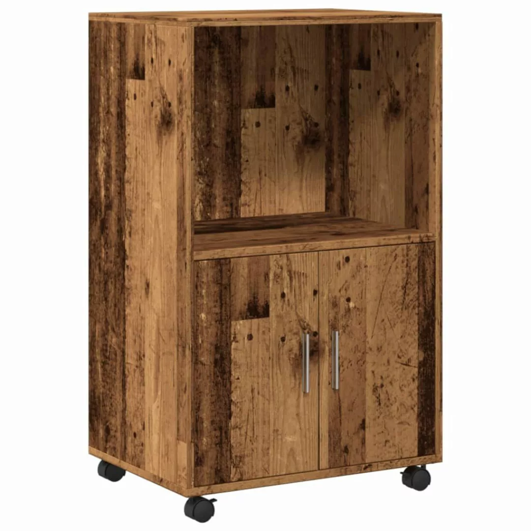 vidaXL Sideboard Rollschrank Altholz-Optik 55x40x91 cm günstig online kaufen