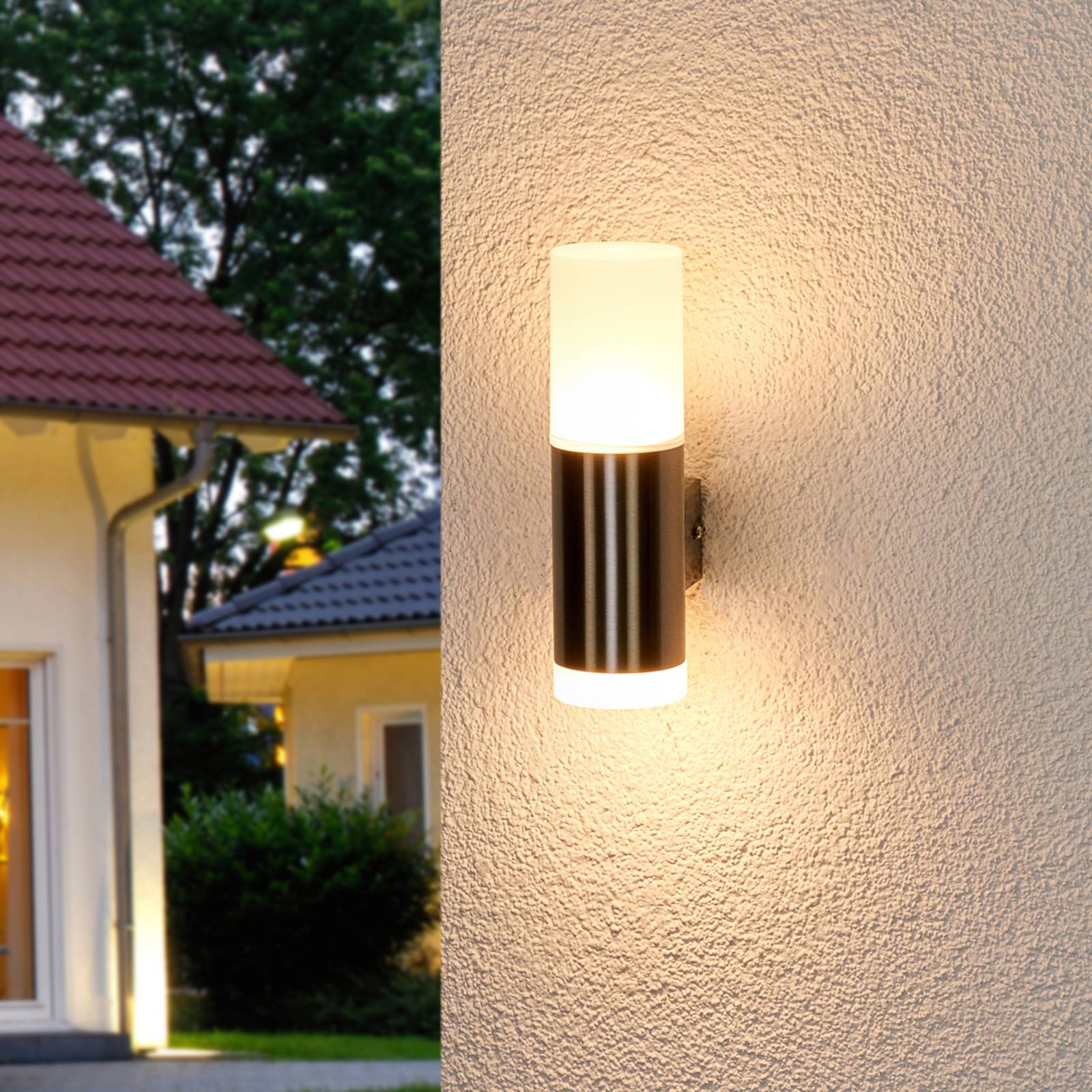 Gabriel - LED-Außenwandleuchte, Edelstahl günstig online kaufen