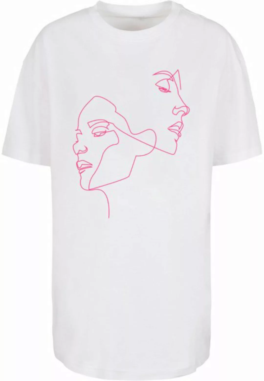 MisterTee T-Shirt MisterTee Damen Ladies One Line Oversized Boyfriend Tee ( günstig online kaufen