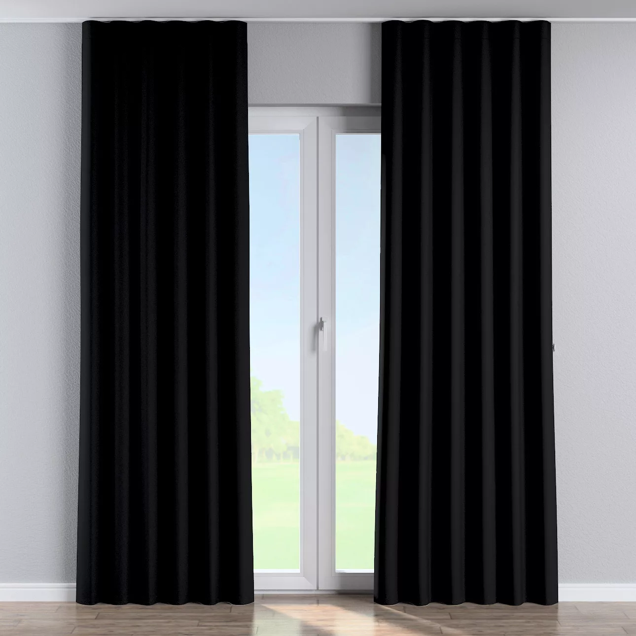 Wellenvorhang, schwarz, Dimout 300 cm (269-99) günstig online kaufen