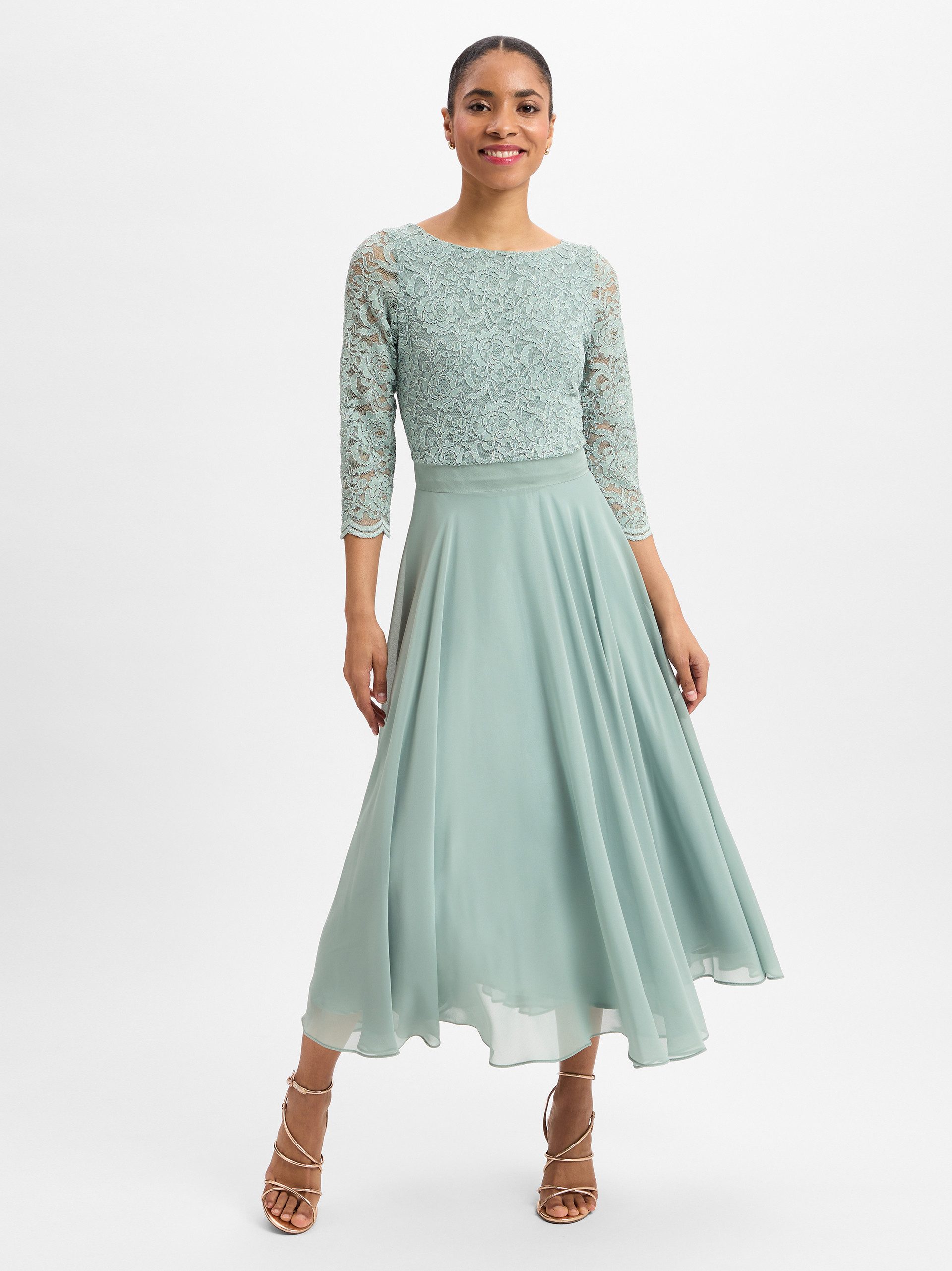 SWING Cocktailkleid Taillierter Schnitt mit ausgestelltem günstig online kaufen