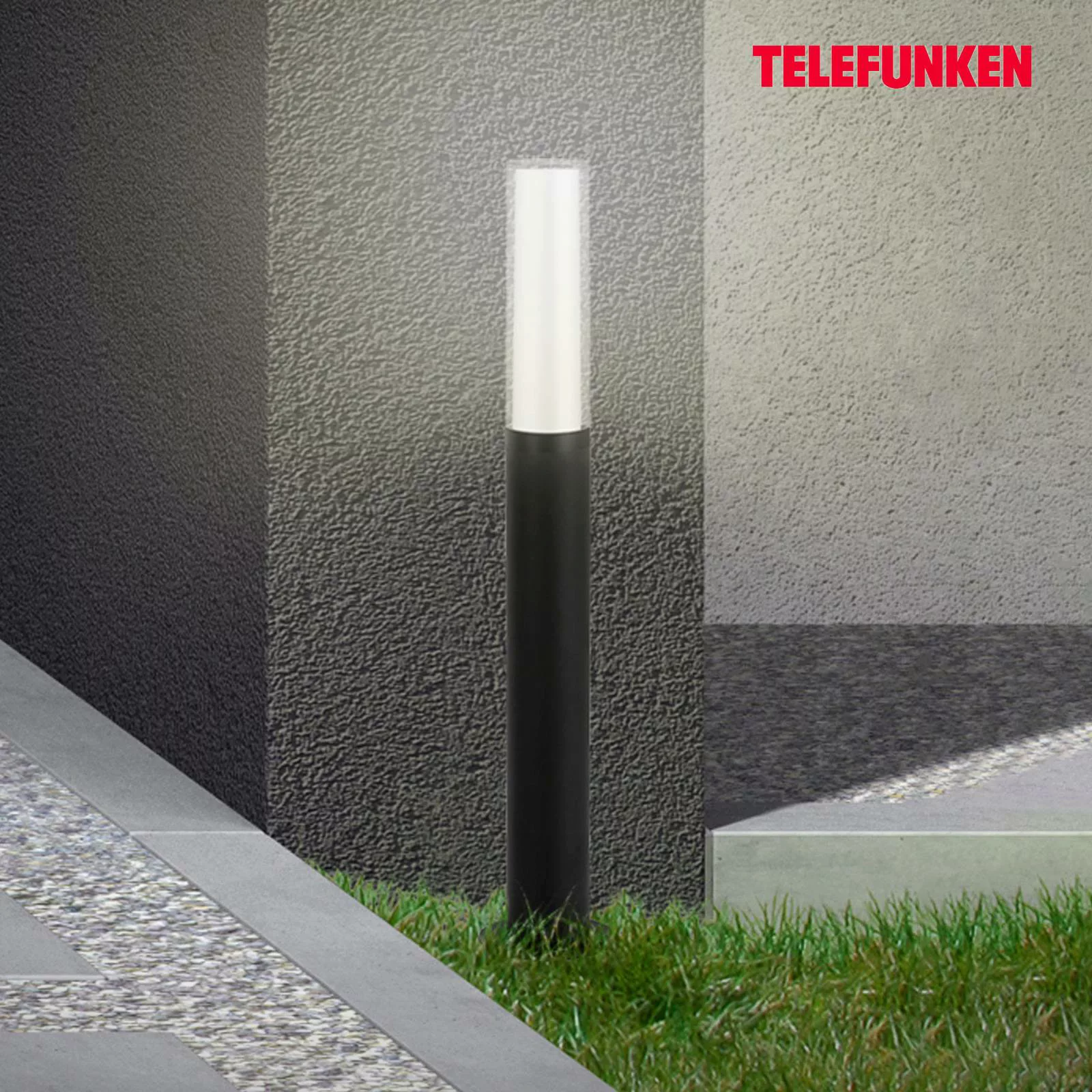 Telefunken Bristol LED-Wegeleuchte, 57 cm, schwarz günstig online kaufen